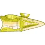 P120T P120TL KPRIME TIGER Zuby bod pre PC1200 PC1250